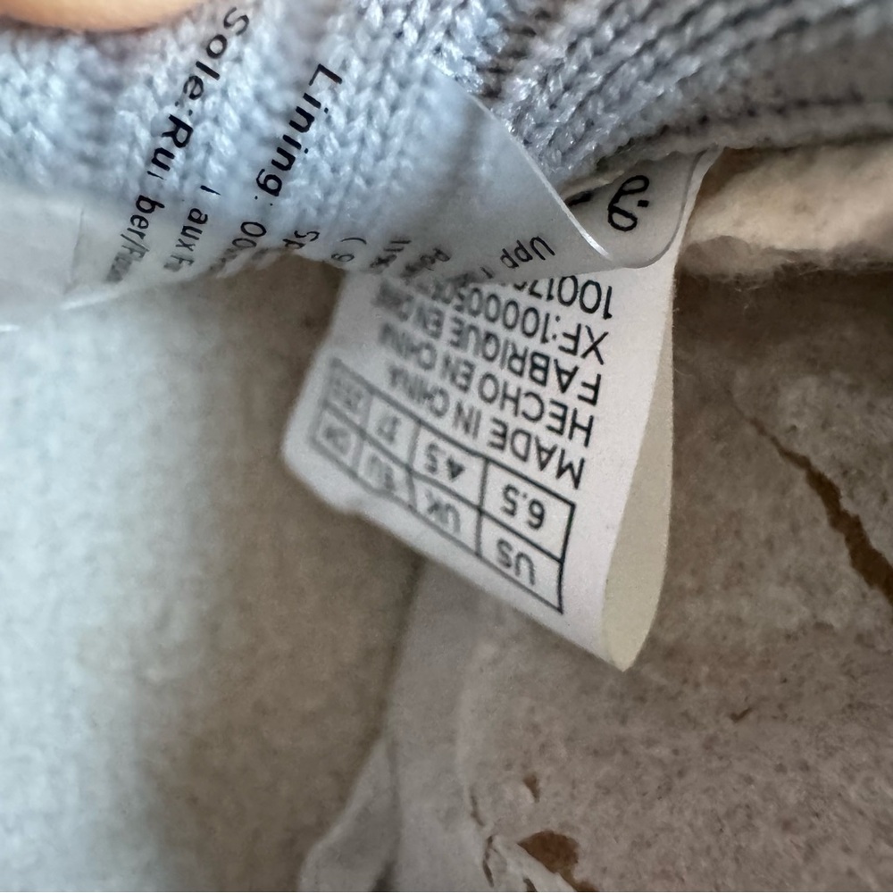 Toms Alpargata Resident Frost Gray Two Tone Felt Fleece Ortholite Shoes NWT 6.5 - Picture 5 of 6